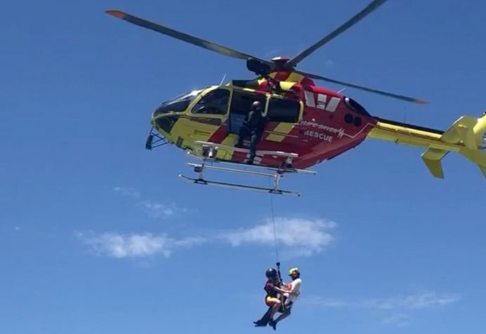 Rock Fishermen Rescue At Fingal