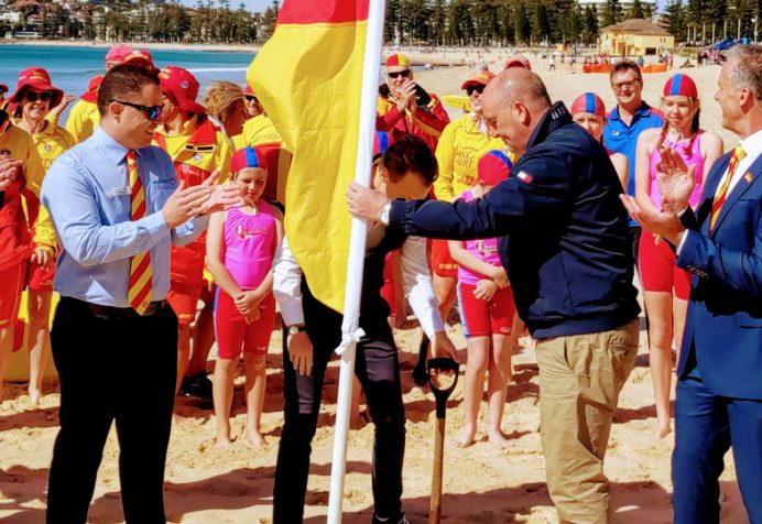 Raising of the flags 2020