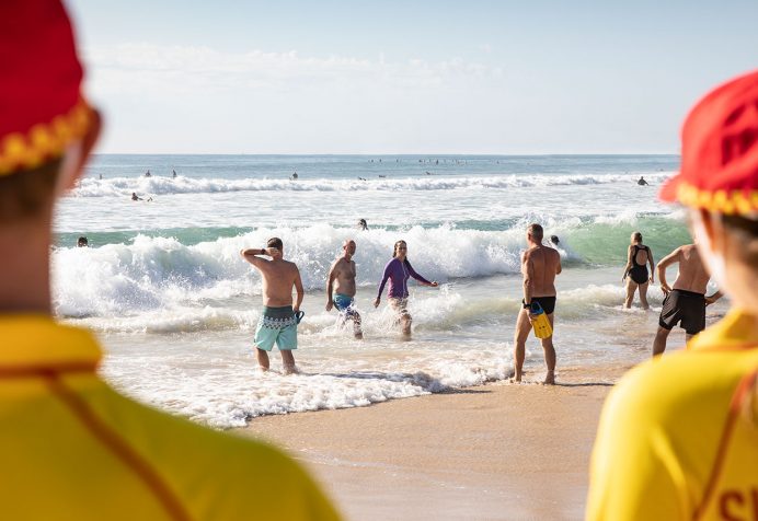 Lifesavers on the beach