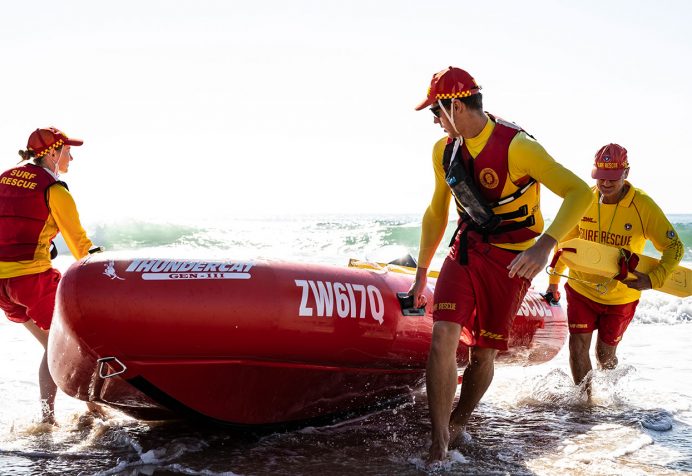 Lifesavers on the beach