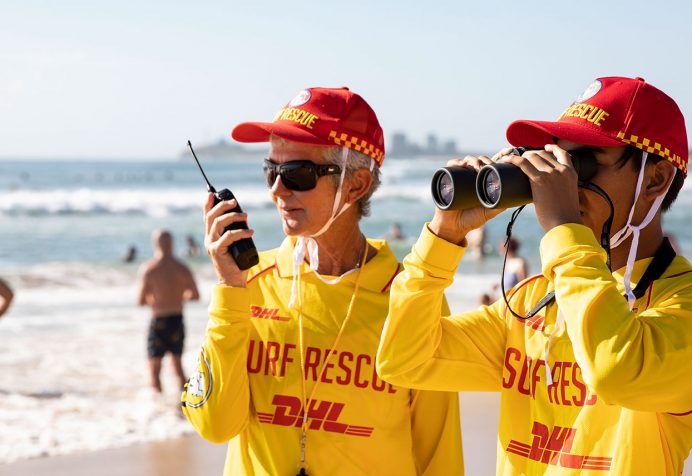 Lifesavers on the beach