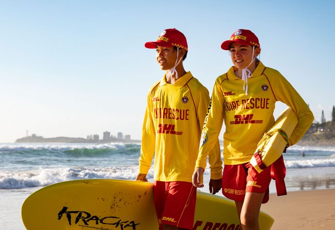 Lifesavers on the beach