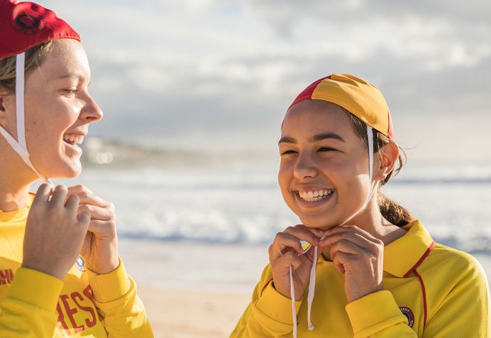Lifesavers on the beach
