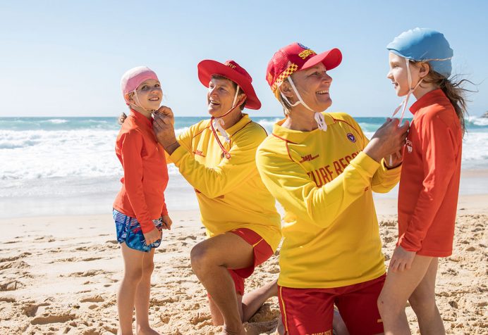 Lifesavers on the beach