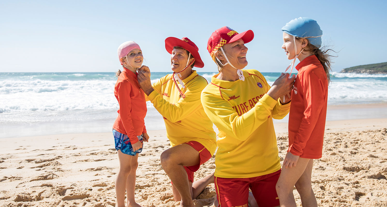 Lifesavers on the beach