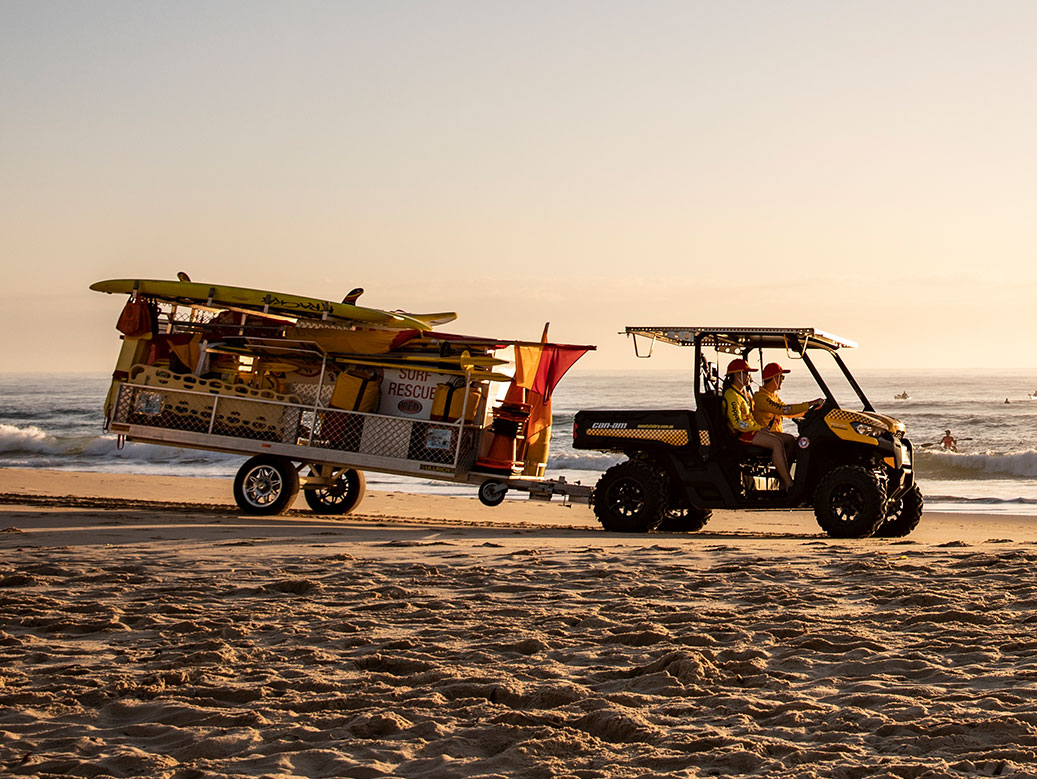 Lifesavers in an ATV