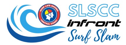 Surf Life Saving Central Coast Infront Surf Slam Logo