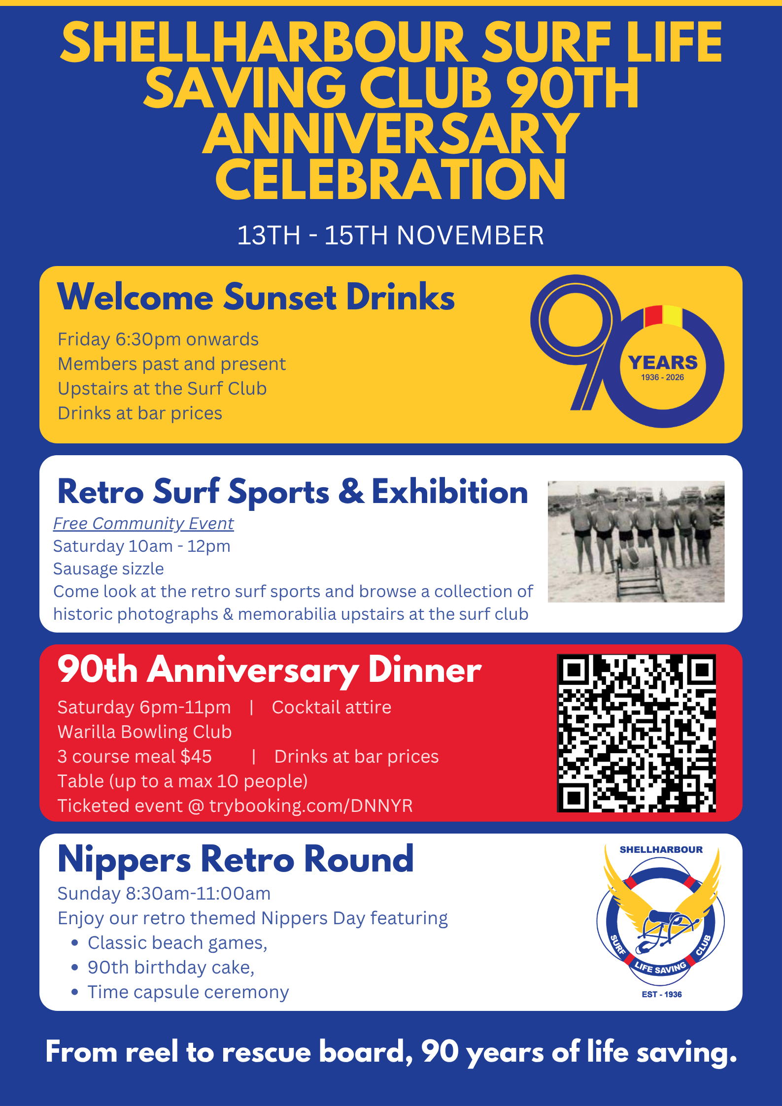 Shellharbour SLSC Weekend Event Program